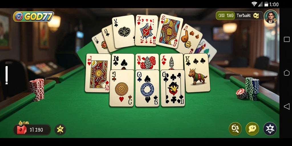 Tampilan gameplay GOD77 yang menarik dan seru.