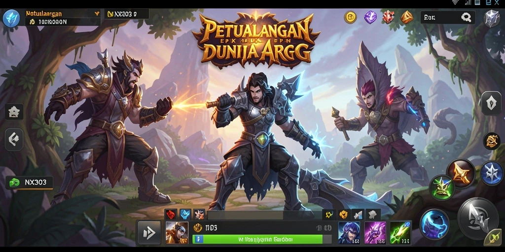 Tampilan gameplay NX303 yang seru dan mendebarkan dalam pertempuran ARPG.