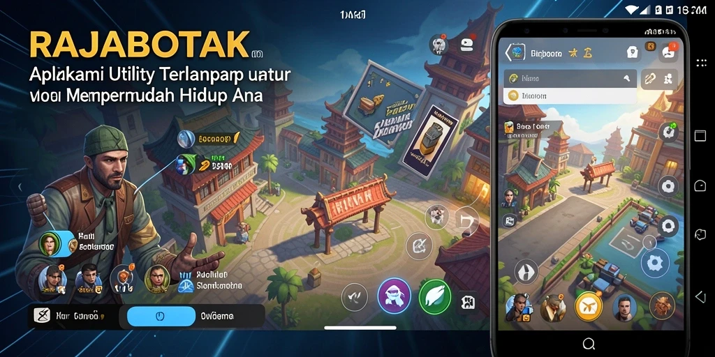 Tampilan antarmuka RAJABOTAK yang user-friendly dan fungsional.