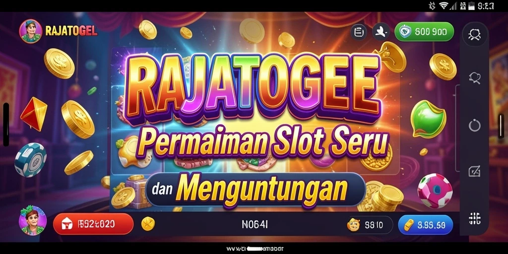 Tampilan gameplay RAJATOGEL yang menegangkan dan penuh warna.